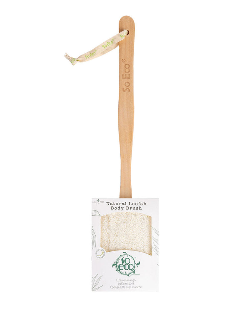 So Eco Flat Loofah with Wooden Handle