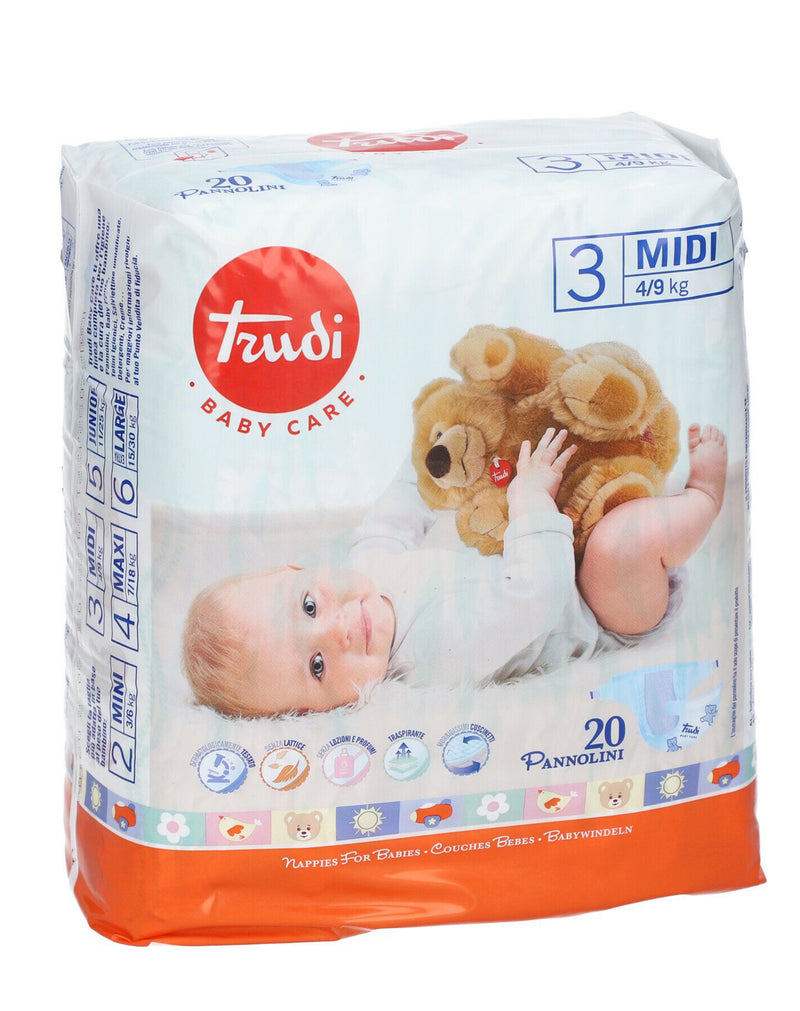 Trudi pannolini 3 midi 4-9 kg cop*20