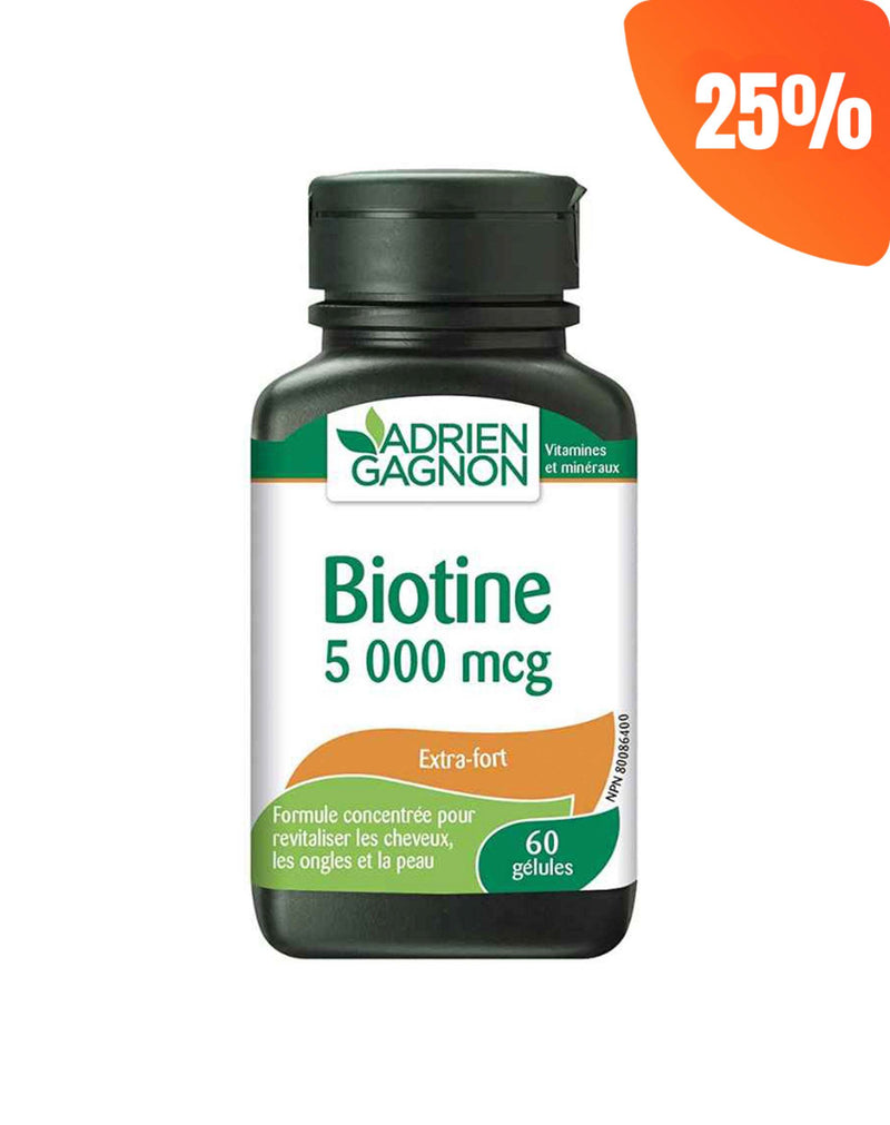 Adrien Gagnon Biotin 5000 MCG * 60