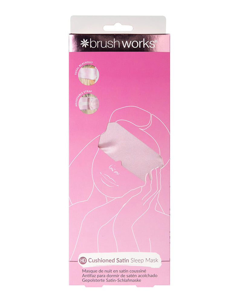 Brushworks HD Cushioned Satin Sleep Mask