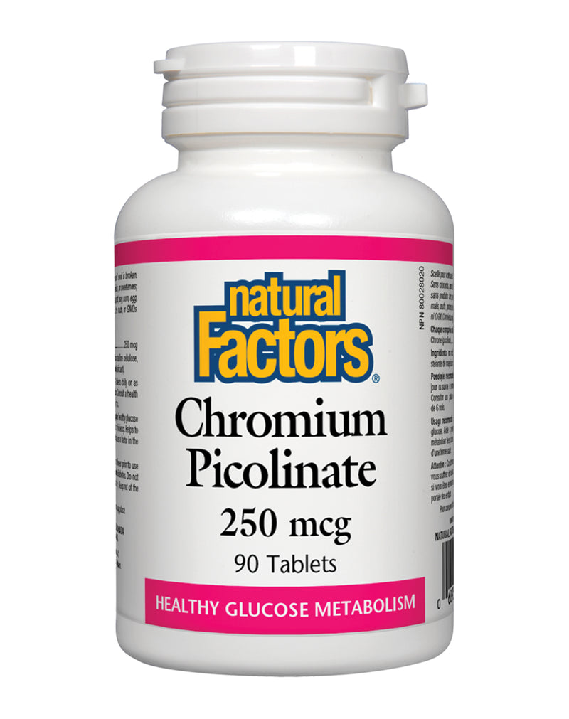 Natural Factors Chromium Picolinate 250 MG * 90