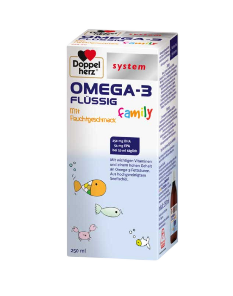 DoppelHerz Omega-3 Family Flussig * 250 ML