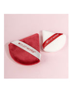 Brushworks Limited Edition Triangular Powder Puff Duo (Red)