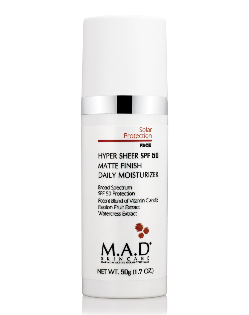 M.A.D Hypersheer SPF 50 Matte Finish Daily Moisturizer 50 GR