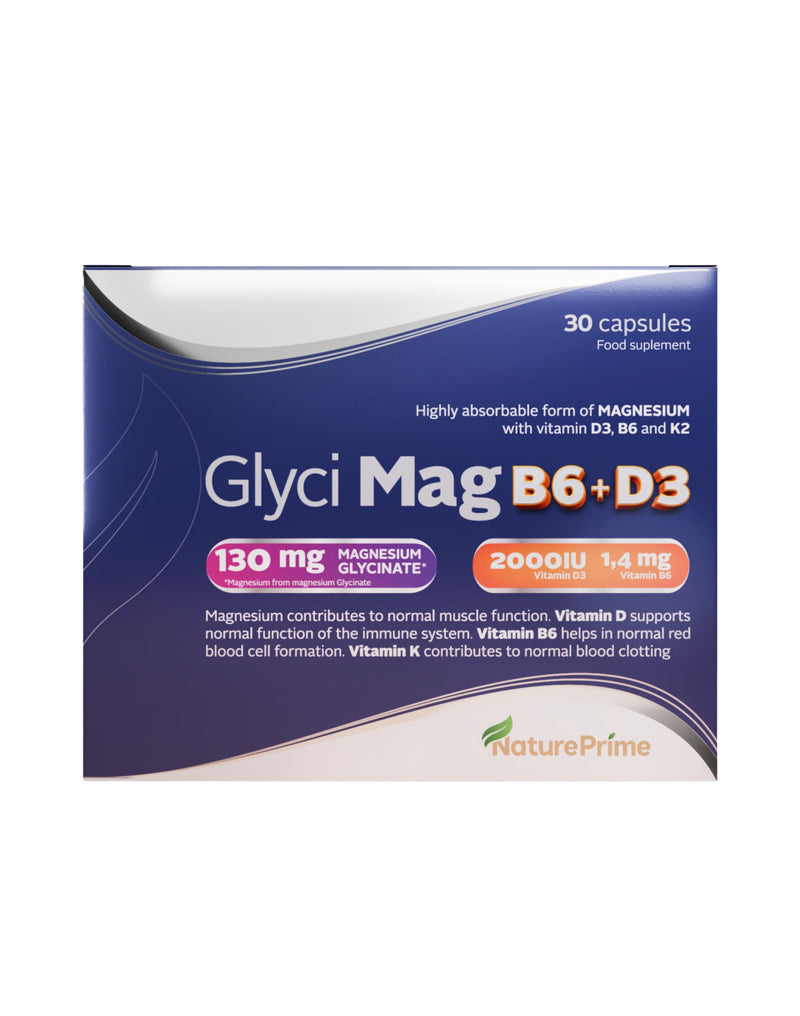 Glyci Mag B6+ D3 Caps*30