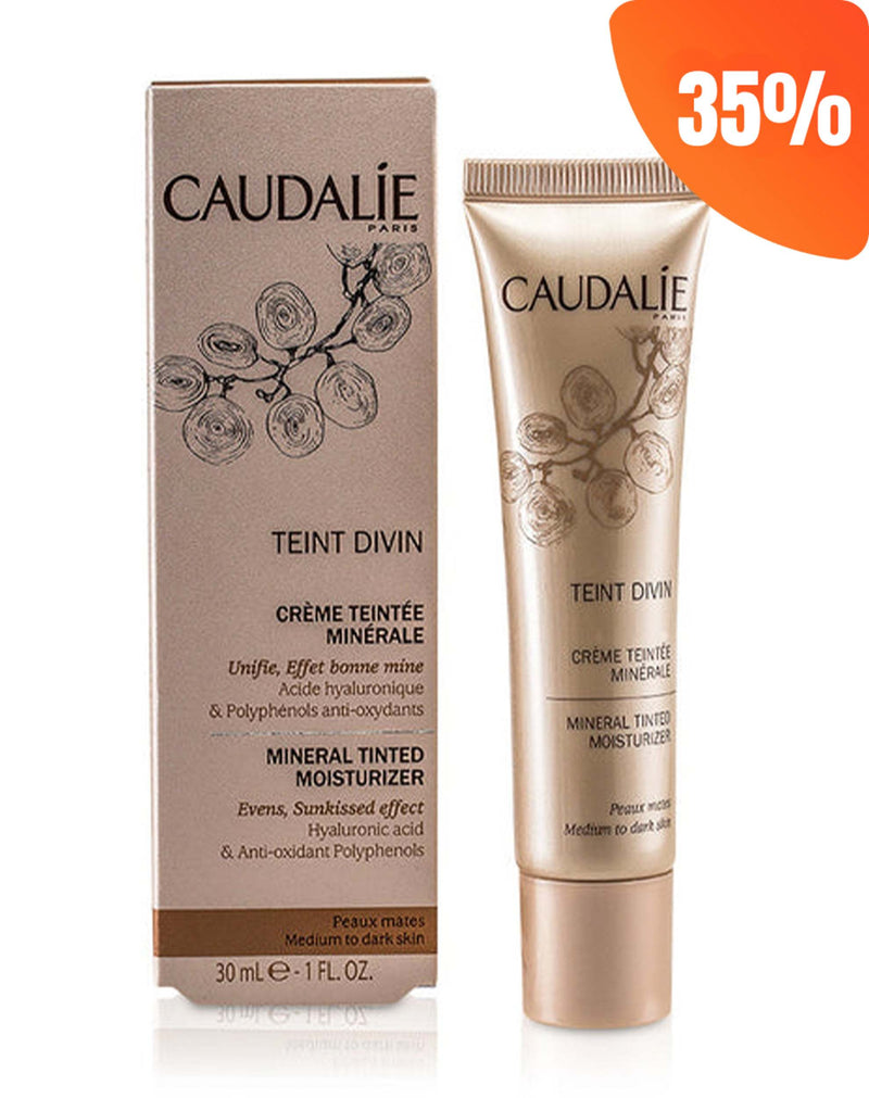 Caudalie Divine Complexion Mineral Tinted Moisturizer Medium To Dark * 30 ML