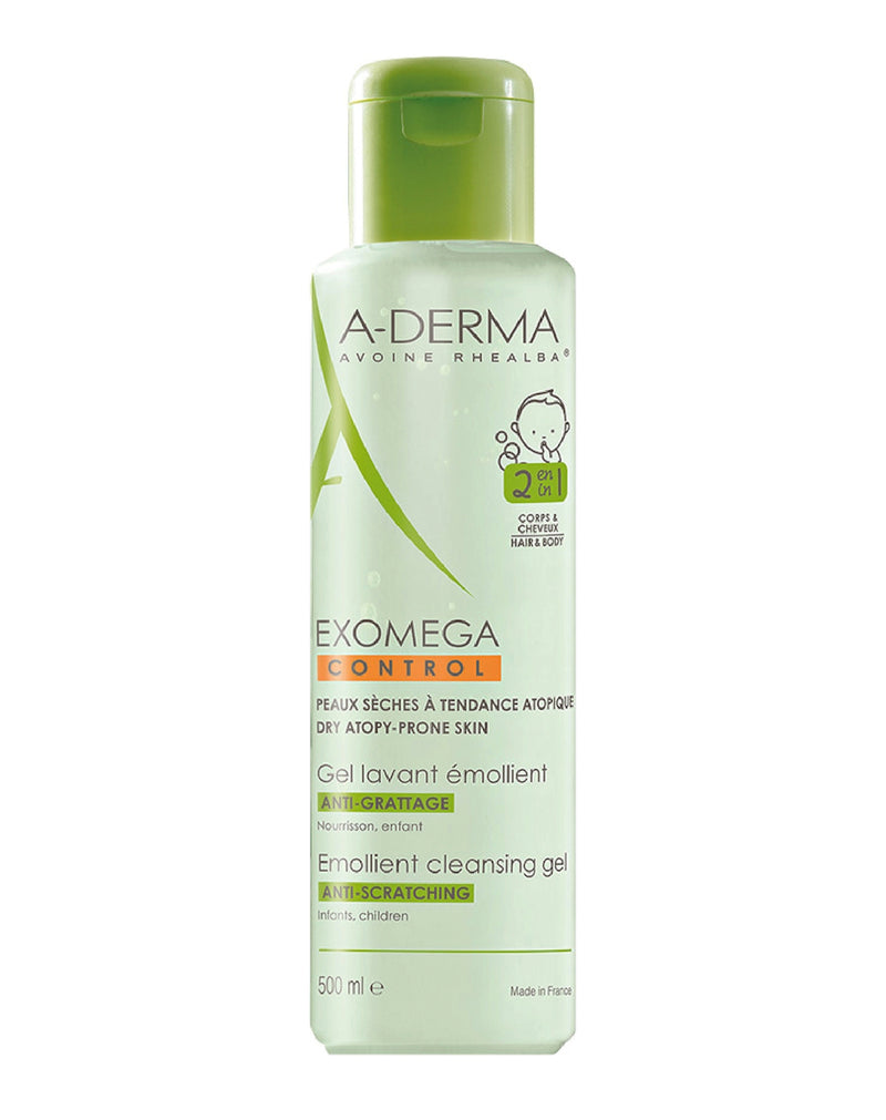 A-Derma Exomega Control Gel Lavant Emollient 2 En 1 * 500 ML