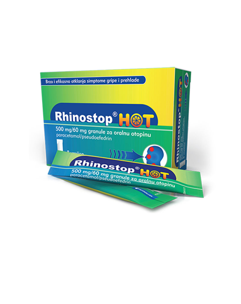 Rhinostop HOT 500 MG/ 60 MG * 8