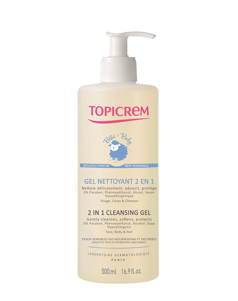 Topicrem Baby Gel Nettoyant 2 En 1 * 500 ML