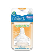 Dr. Brown's Options+ Silicone Nipples Wide Neck Bottles