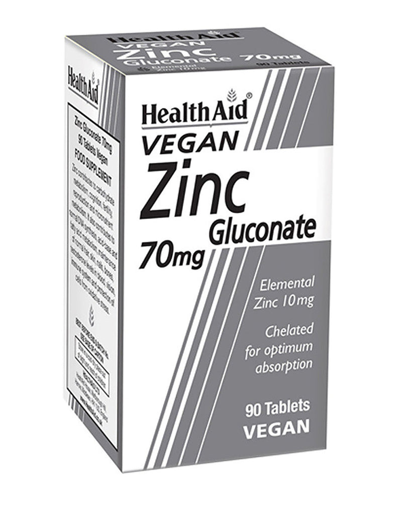 HealthAid Zinc Gluconate 70mg * 90