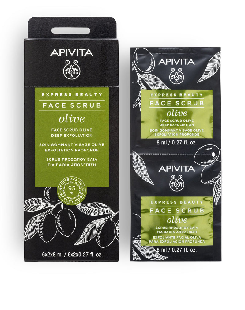 Apivita Face Scrub Olive for Deep Exfoliation * 8 ML