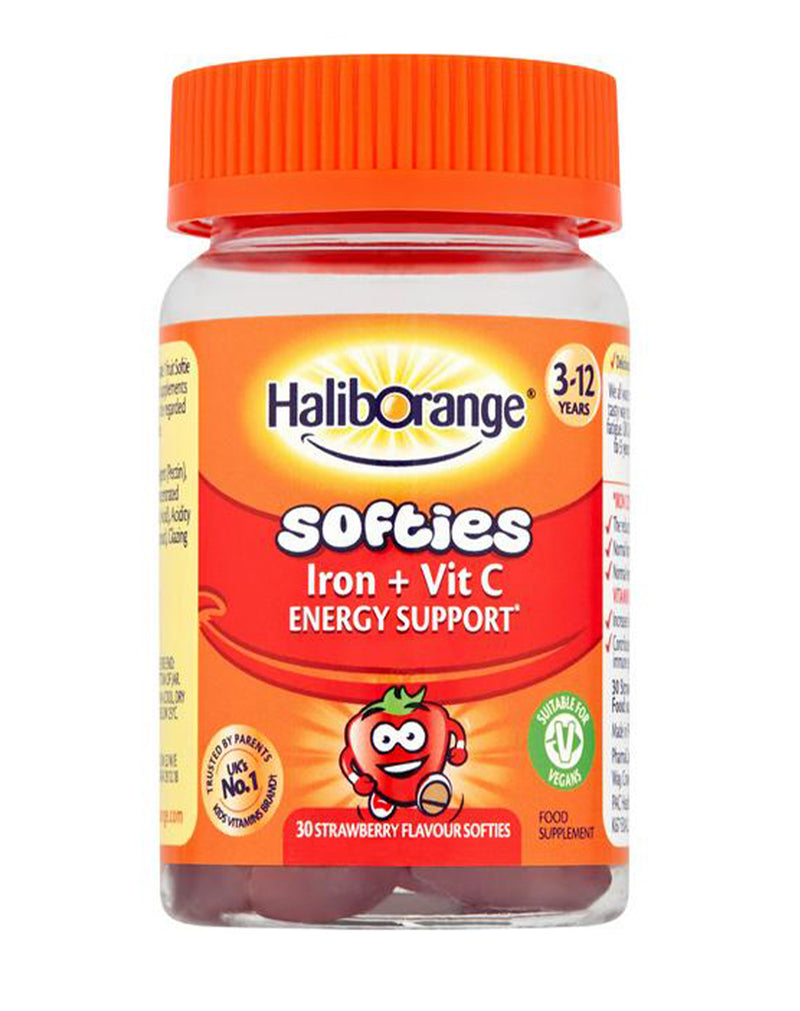 Haliborange Iron & Vitamin C Energy Support Strawberry Softies *30