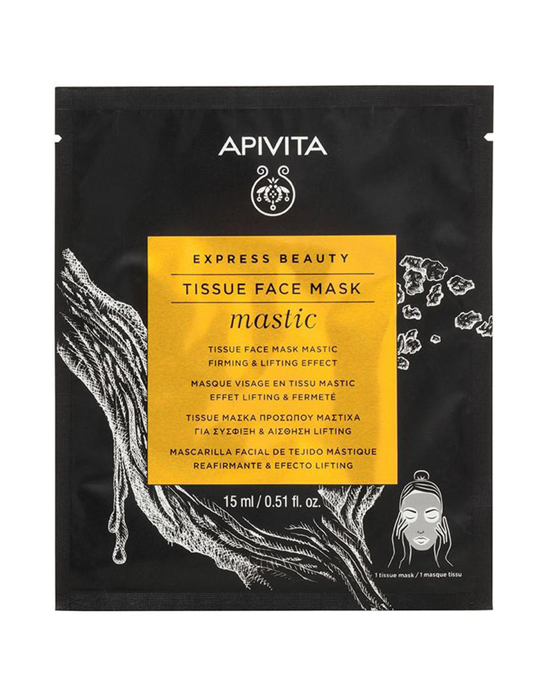 Apivita Express Beauty Mastic Tissue Face Mask Mastic Firming & Lifting Effect* 15 ML