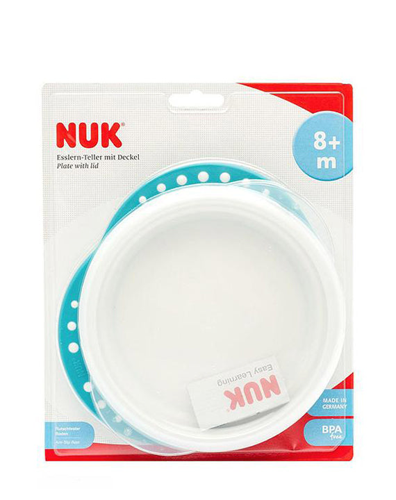 Nuk easy learning disney plate with cover 8m+