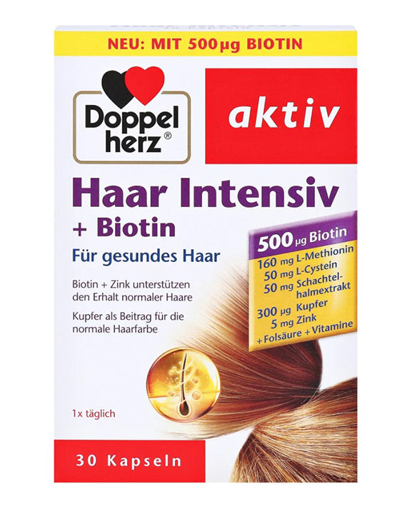 Doppel Herz Haar Intensiv + Biotin * 30