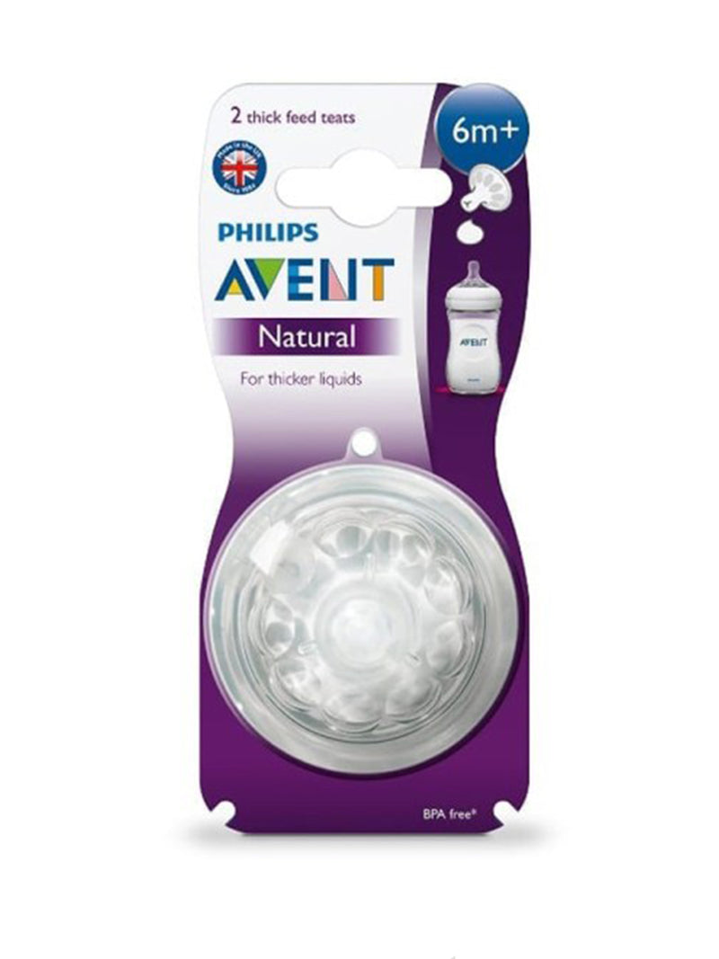Avent Natural Nipple Bottle 6m+ *2