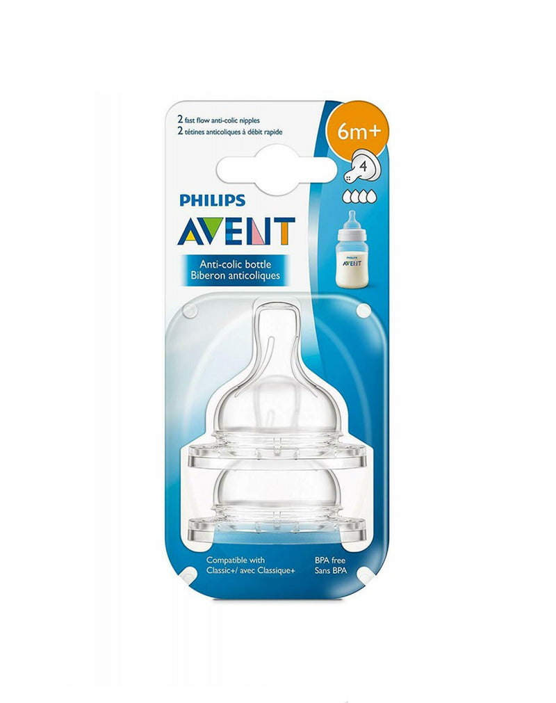 Avent Anti-Colic Teat 6 m+ * 2