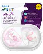 Avent Ultra Soft Pacifier 0-6 Months * 2