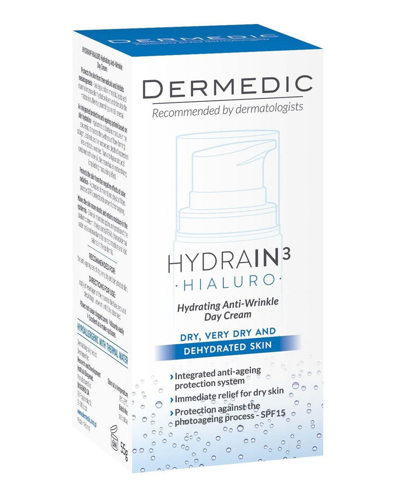 Dermedic Hydrain 3 Hialuro Day Cream * 55 ML