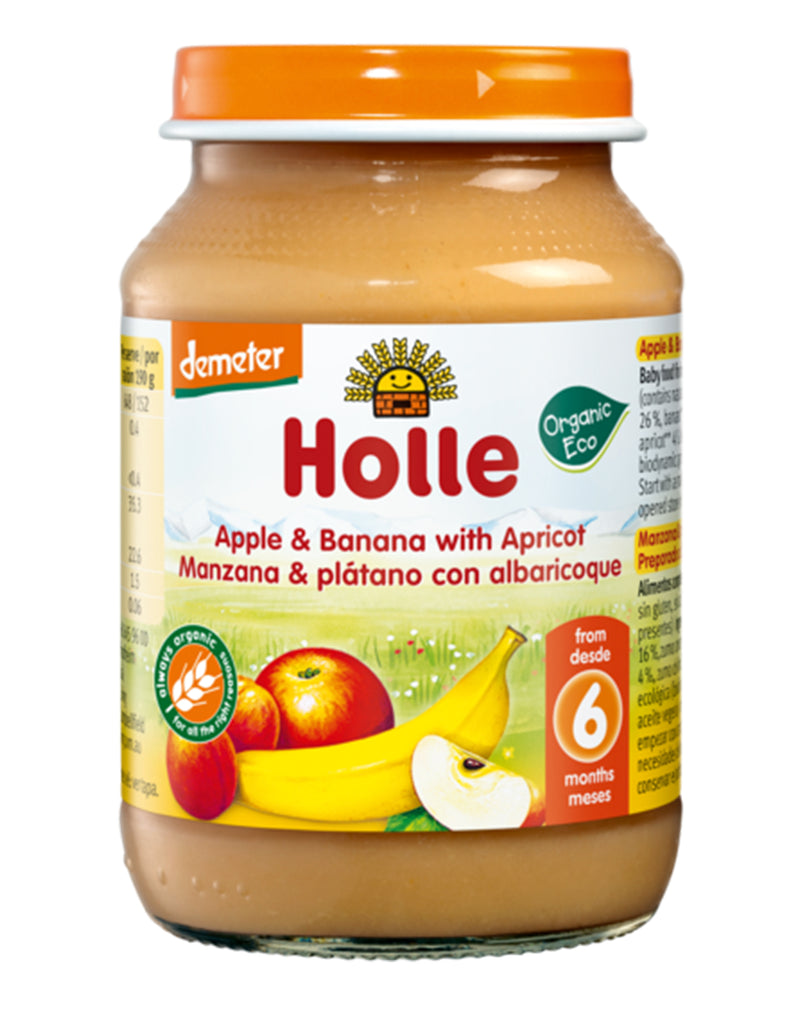 Holle Apple & Banana With Apricot 6 Months + *190 G