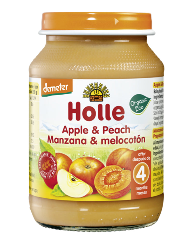 Holle Apple & Peach 4 Months + * 190 G
