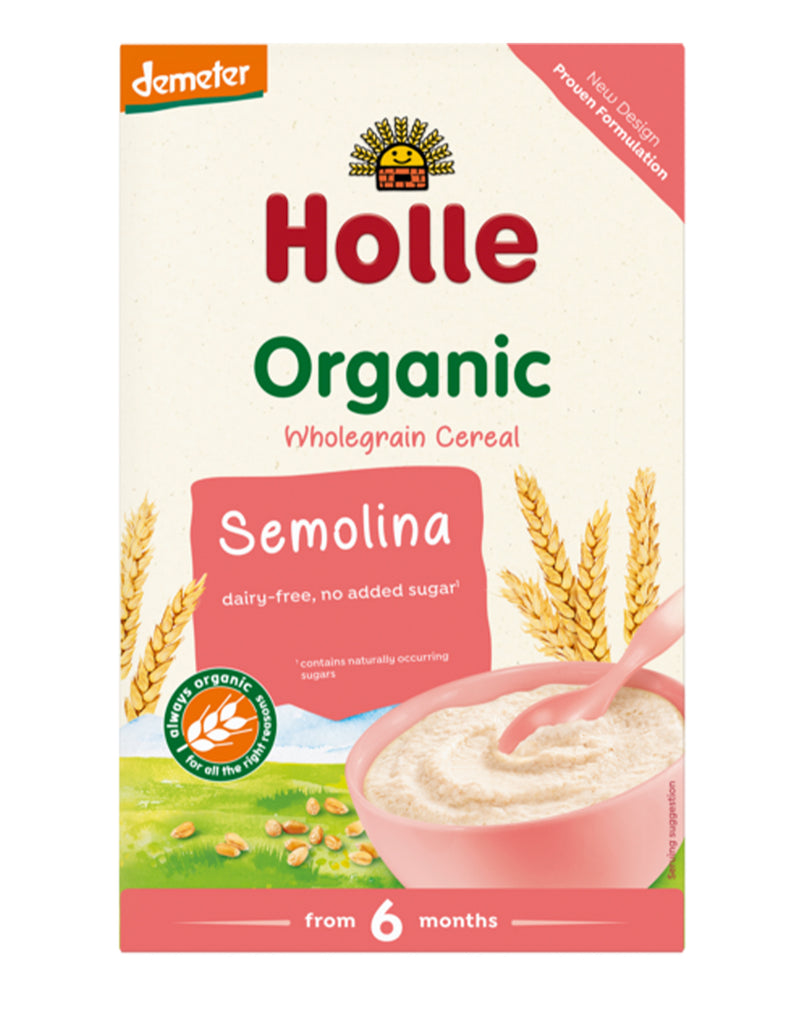 Holle Wholegrain Cereal Semolina 6 Months + * 250 G