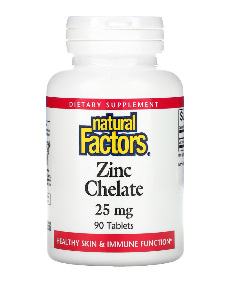 Natural Factors Zinc Chelate 25 MG *90
