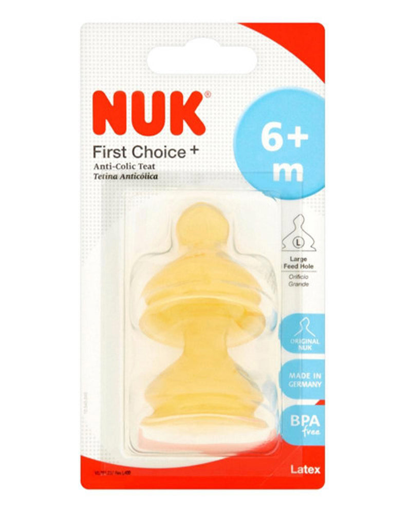 NUk First Choice Anti Colic Teat 6 months +