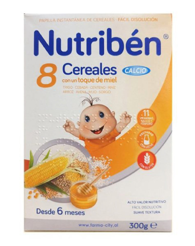 Nutribén 8 Cereals with a Hint of Honey 6 Month + * 300 G