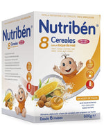 Nutriben 8 Cereals with a Touch of Honey Nuts 6 Months +