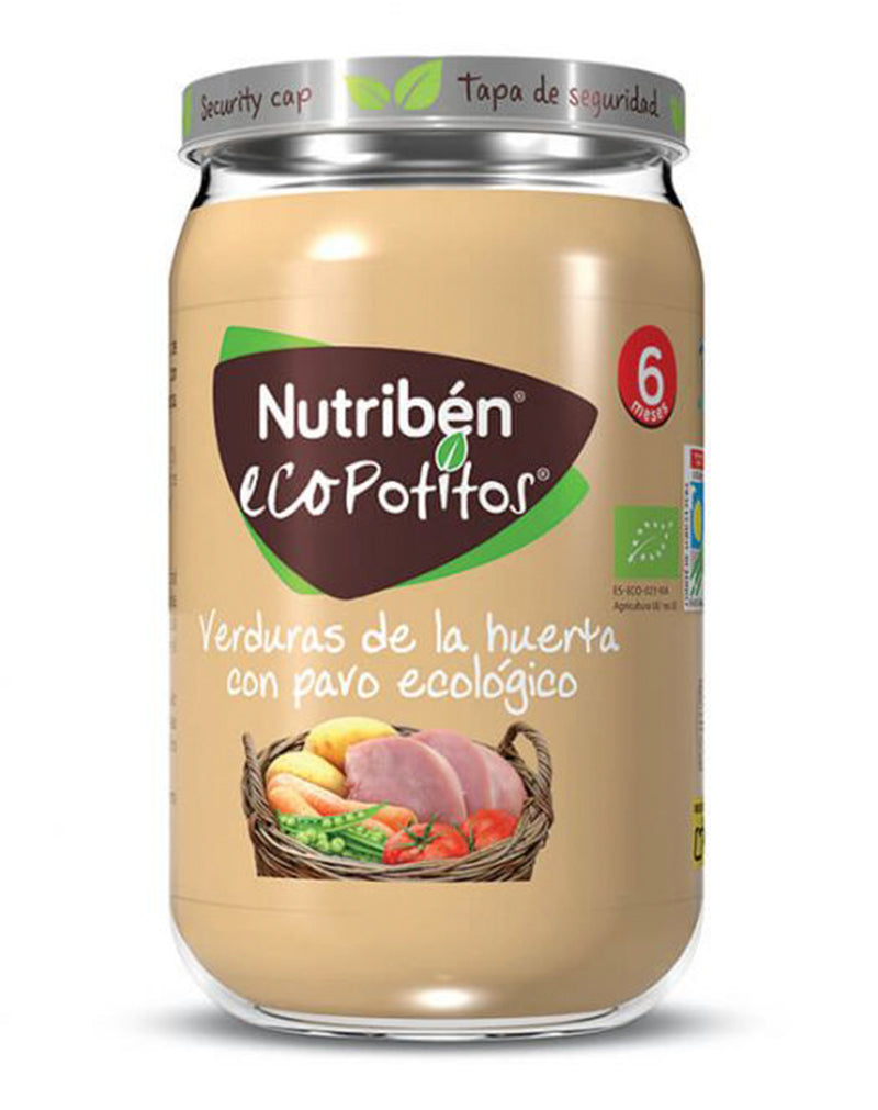Nutriben Eco Potitos Vegetables and Turkey 6 Months + * 250 G