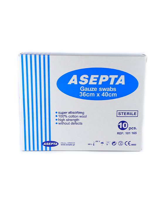 Asepta gauze 36x40cm kt* 10