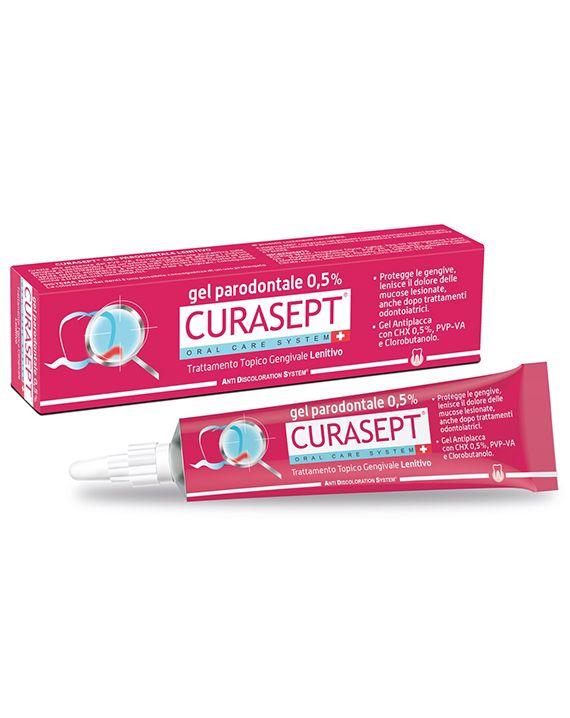 Curasept gel paradontale trattamento lenitivo antiplacca clorexidina 0.5% + clorobutanolo tub *30ml