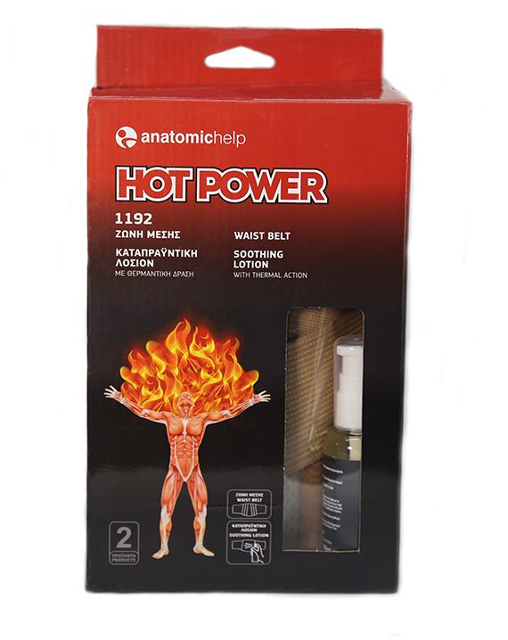 Anatomic help hot power waist belt l