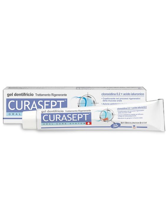 Curasept gel dentifricio clorexidina 0.2 + aido ialuronico tub*75 ml