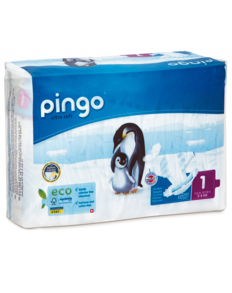 Pingo Ultrasoft Nappies 1 Newborn (2-5kg) * 27