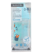 Suavinex Medium Flow Anatomical Teat Silicone Bottle 0-6 Months * 270 ML