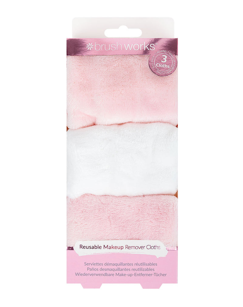 Brushworks Makeup Remover Cloths – 3 Pack