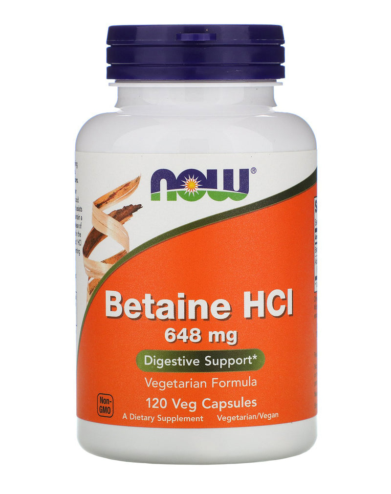 NOW Betaine HCL 648 MG * 120