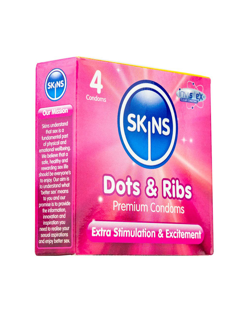 Skins Condoms - Dots & Ribs * 4