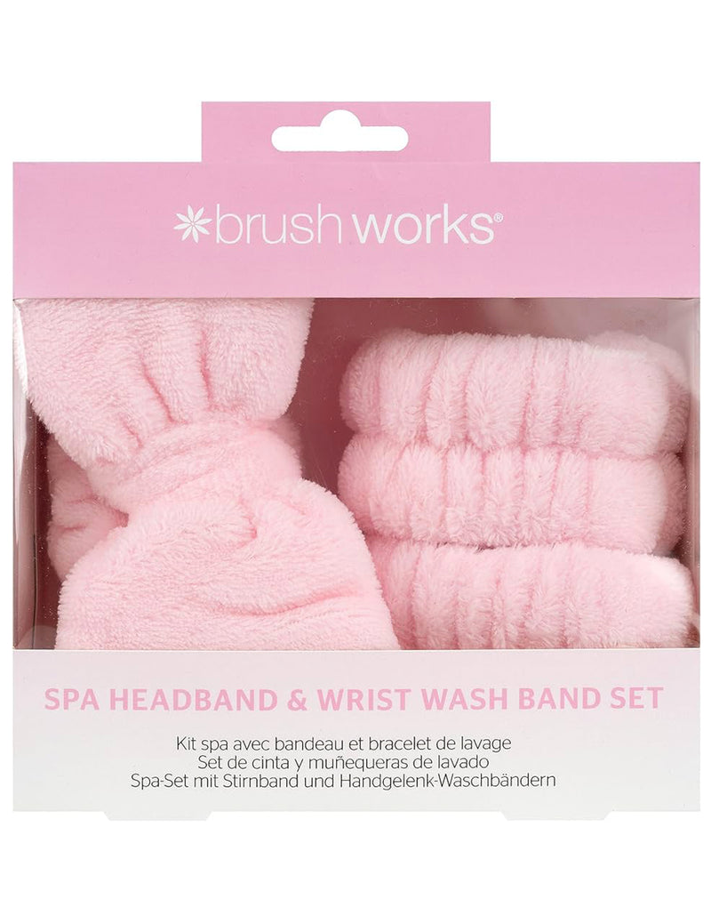 Brushworks Spa Headband & Wrist Wash Band Set