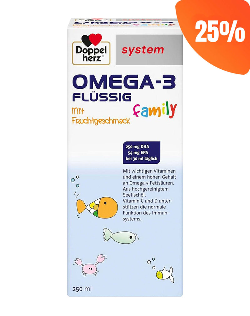 DoppelHerz Omega-3 Family Flussig * 250 ML