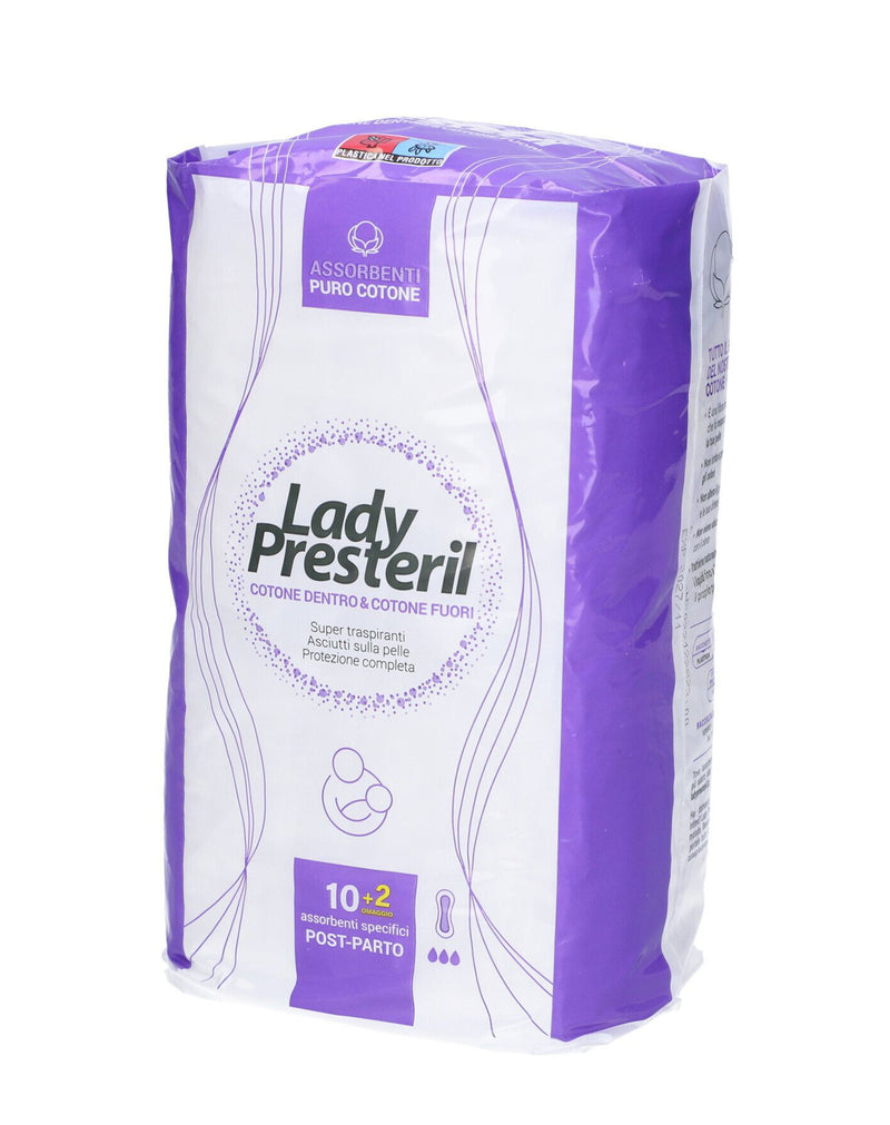 Lady Presteril Assorbenti Post Parto * 12