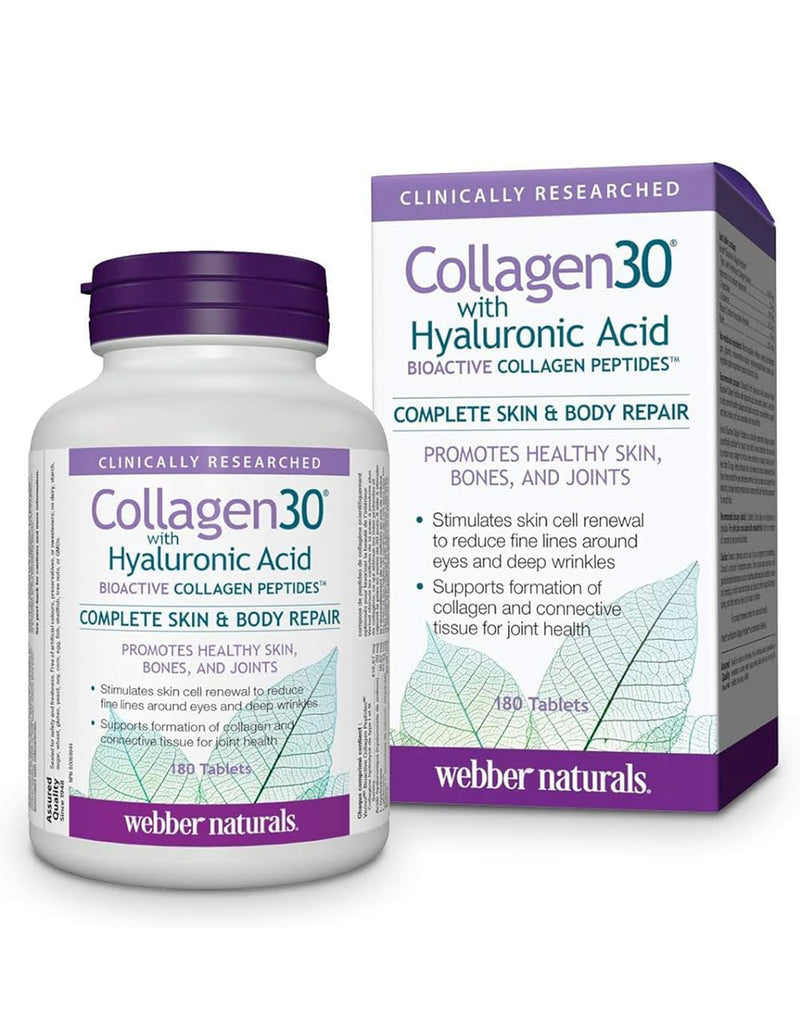 Webber Naturals Collagen 30 with Hyaluronic Acid * 180