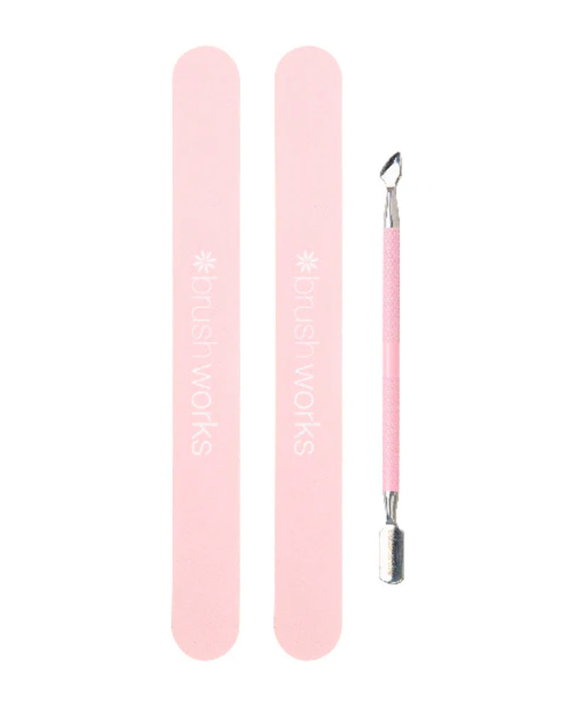 Brushworks Cuticle Pusher and Files