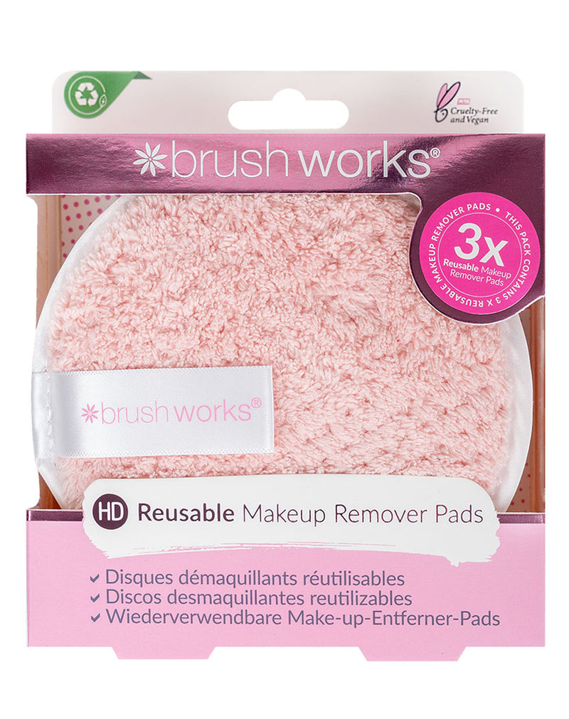 Brushworks HD Reusable Makeup Remover Pads (Pack of 3)