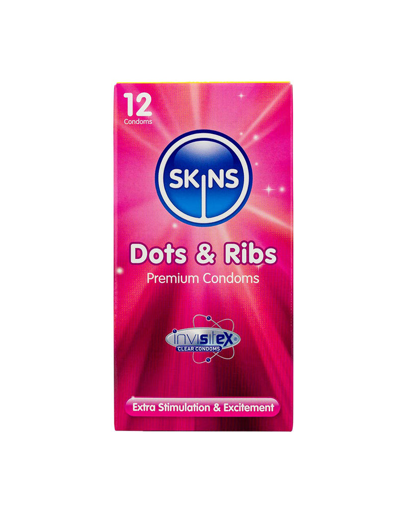 Skins Condoms Dots & Ribs Cube * 16