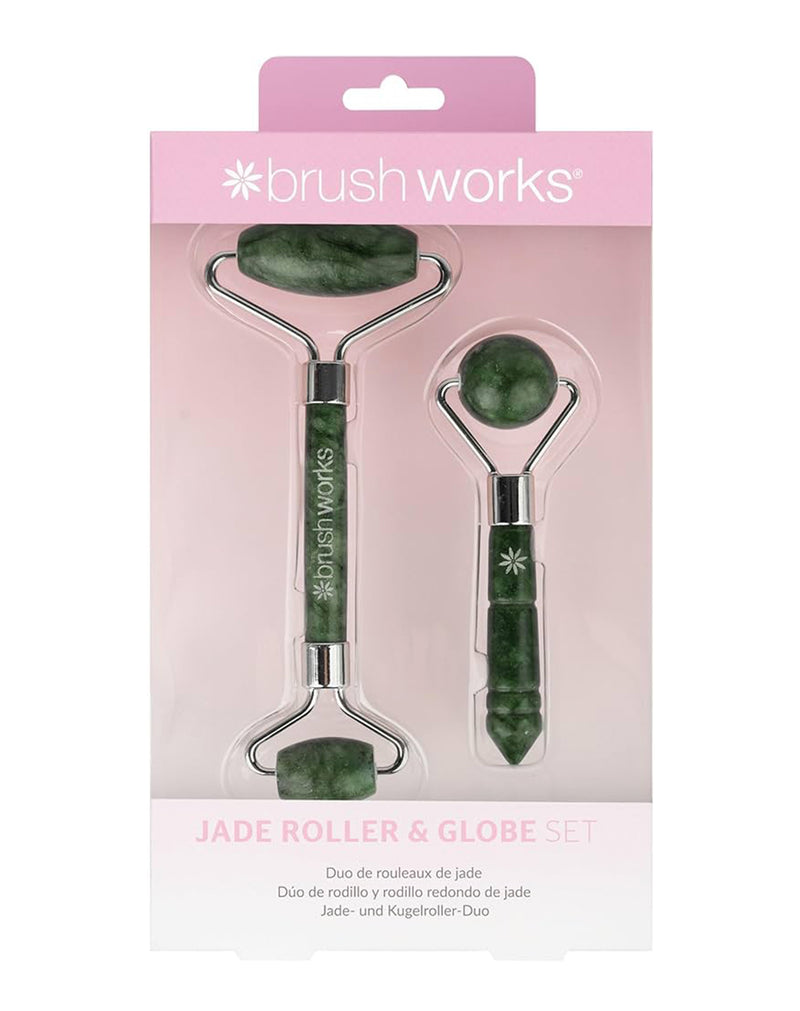 Brushworks Jade Roller & Globe Set