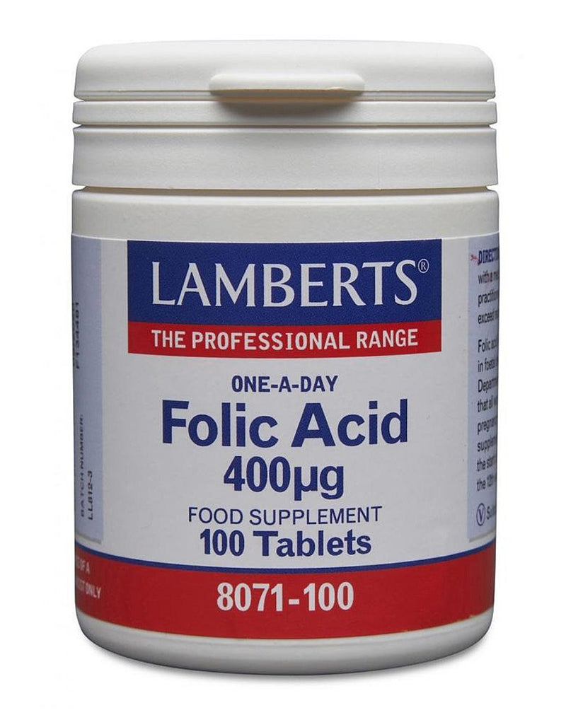 Lamberts Folic Acid 400 MCG * 100